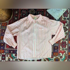 Vintage Gucci candy striped silk blouse